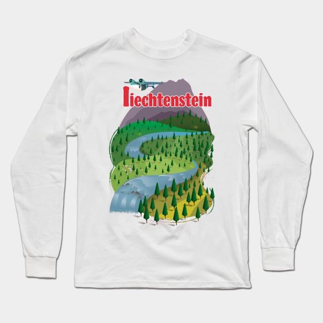 liechtenstein Long Sleeve T-Shirt by nickemporium1